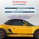 4 CAYMAN Aufkleber Logo für Porsche Rückspiegel